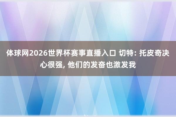 体球网2026世界杯赛事直播入口 切特: 托皮奇决心很强, 他们的发奋也激发我