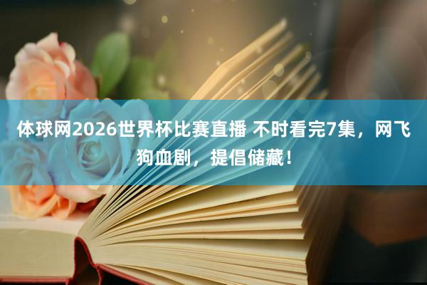 体球网2026世界杯比赛直播 不时看完7集,网飞狗血剧,提倡储藏!