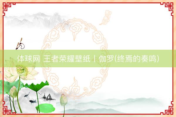 体球网 王者荣耀壁纸丨伽罗(终焉的奏鸣)